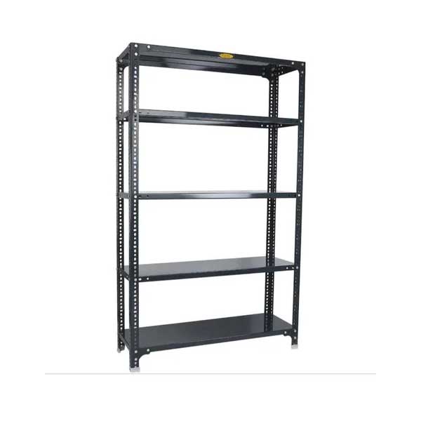 Dark Grey Mild Steel Slotted Angle Rack For Supermarket Manufacturers in Jalore